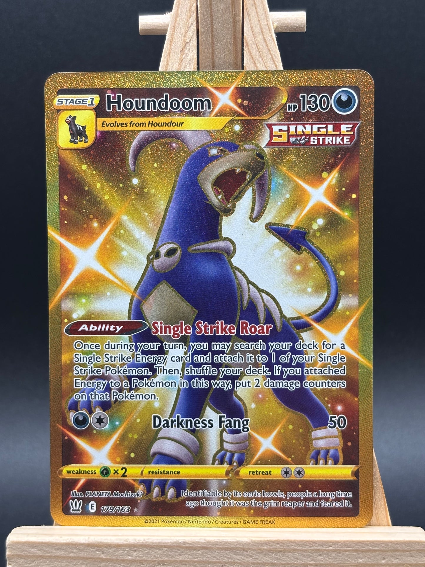 Houndoom Gold Secret Rare 179/163 - Battle Styles