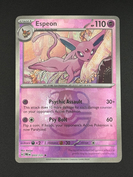 Espeon 033/131 (Master Ball Pattern) - Prismatic Evolutions